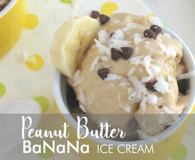Peanut Butter Banana ICE CREAM!